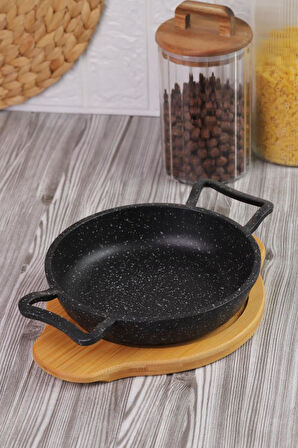 Bambum Pade - Yuvarlak Sahan 18 cm Bambu Altlık