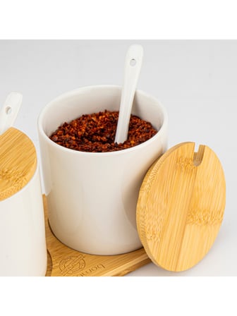 BAMBUM FLORA - 3'LÜ BAHARAT SETİ KAŞIKLI