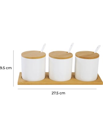 BAMBUM FLORA - 3'LÜ BAHARAT SETİ KAŞIKLI