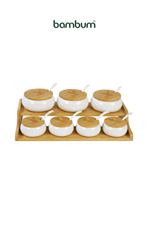 Bambum 7 Li Baharat Seti Dimple Standlı B5841