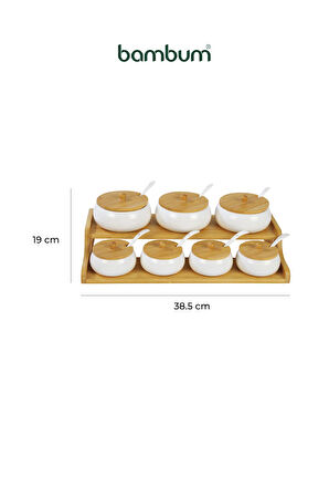 Bambum 7 Li Baharat Seti Dimple Standlı B5841