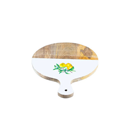 Bambum Kangura Limon Yuvarlak Kesme Tahtası Küçük