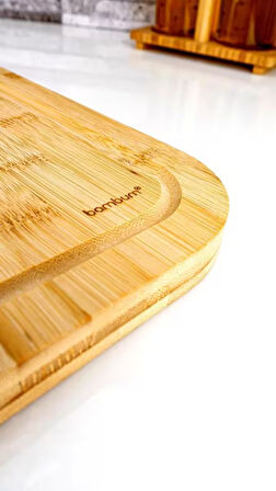 Zoe - Çelik Kulplu Kesme Tahtası