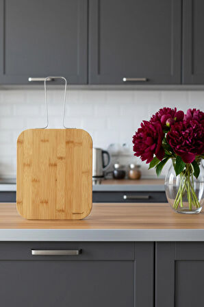 Zoe - Çelik Saplı Kesme Tahtası Küçük