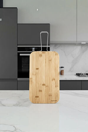 Zoe - Çelik Saplı Kesme Tahtası Orta