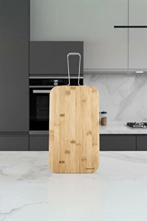 Zoe - Çelik Saplı Kesme Tahtası Orta