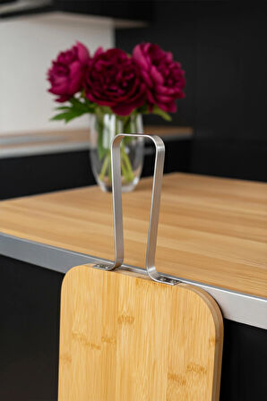 Zoe - Çelik Saplı Kesme Tahtası Büyük