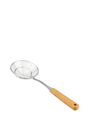 Bambum Ladle - Bambu Saplı Tel Kevgir 14cm