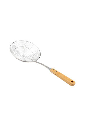 Bambum Ladle - Bambu Saplı Tel Kevgir 20cm