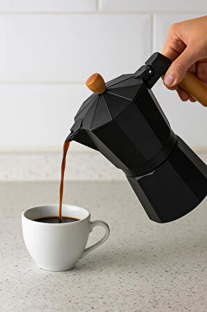 Bambum Garen - Moka Pot 9 Fincan Siyah
