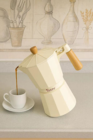 Bambum Garen - Moka Pot 9 Fincan Bej