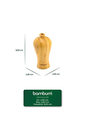 Bambum Guro - Bambu Vazo 9*4,9cm