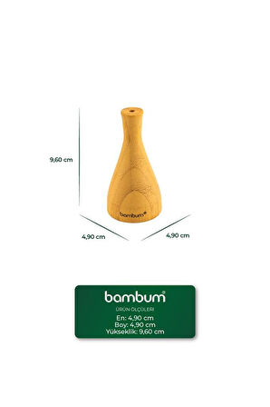 Bambum Krakow - Bambu Vazo 9,6*4,9cm
