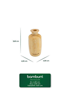 Bambum Lodi - Bambu Vazo 9,6*4,9cm