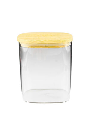 Bambum Multy - Bambu Kapaklı Cam Saklama Kabı 1000ml