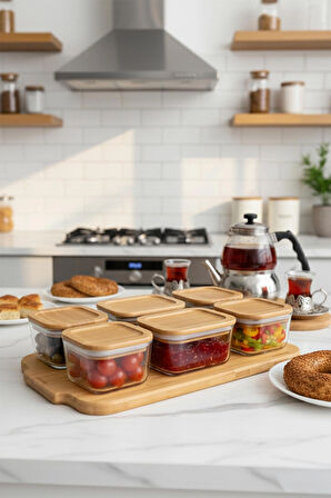 Bambum Enzo - 13 Parça Cam Kahvaltılık