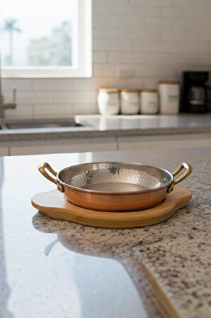 Bambum Pade - Yuvarlak Sahan 12 cm Bambu Altlık