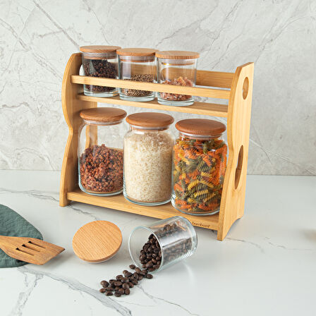 Bambum Bench Plus 8 Parça Standlı Baharat Takımı