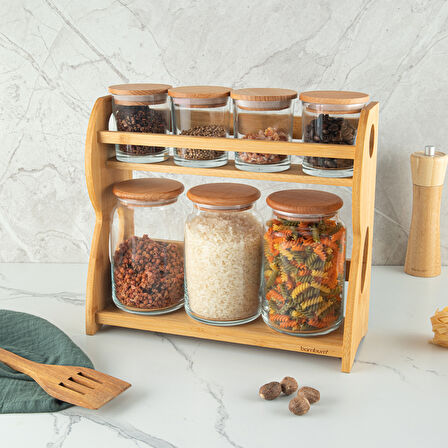 Bambum Bench Plus 8 Parça Standlı Baharat Takımı