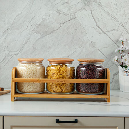 Bambum Bench Plus 4 Parça Standlı Baharat Takımı 1080 ml