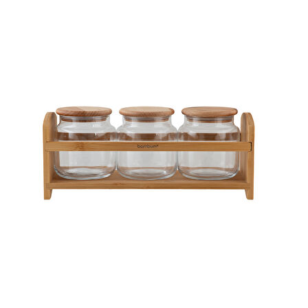 Bambum Bench Plus 4 Parça Standlı Baharat Takımı 1080 ml