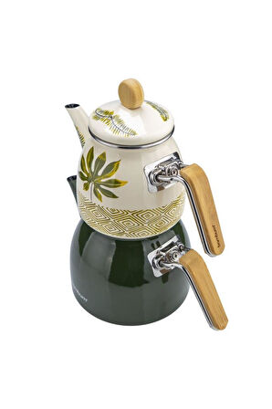 Bambum Unique - Bambu Kulplu Çaydanlık Takımı Herb