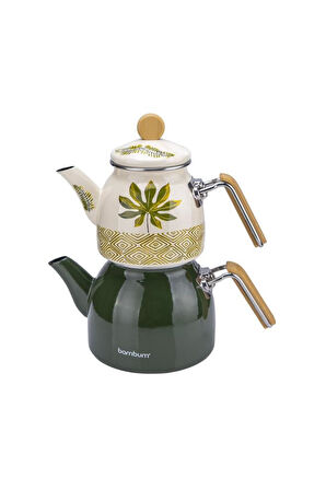 Bambum Unique - Bambu Kulplu Çaydanlık Takımı Herb