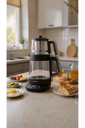 Bambum Zelda Digit 2200W Elektrikli Cam Dijital Çay Makinesi - B6687