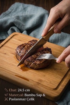 Bambum Gea - Steak Bıçağı Orta