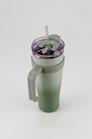 Bernardo Alto Pipetli Termos Bardak Yeşil 1000ml