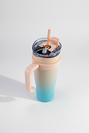 Bernardo Alto Pipetli Termos Bardak Turkuaz 1000ml