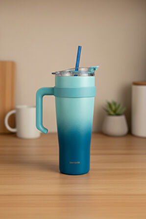 Bernardo Alto Pipetli Termos Bardak Lacivert 1000ml