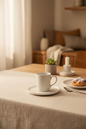 Bernardo Cello - 6 Kişilik Fincan Takımı Altın