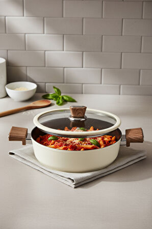 Bernardo Mayasa 7 Parça Seramik Tencere Seti Fil Dişi