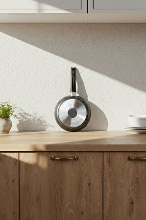 Bernardo Athelas 3 Parça Tava ve Sahan Seti Gri