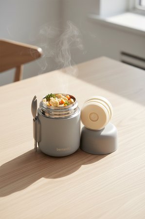 Bernardo Duo Yemek Termosu 500 ml Gri
