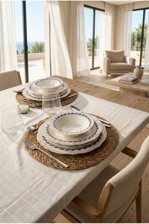 Bernardo Blue Flower 24 Parça Yemek Takımı