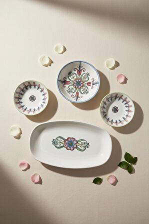 Bambum Moderna - 14 Parça Kahvaltı Takımı Tulip