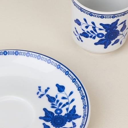 Bambum Moderna Azure 4 Parça 2 Kişilik Porselen Fincan Takımı - Renkli - 80 ml