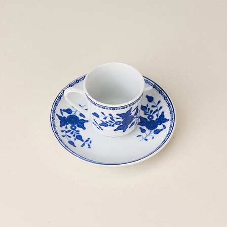 Bambum Moderna Azure 4 Parça 2 Kişilik Porselen Fincan Takımı - Renkli - 80 ml