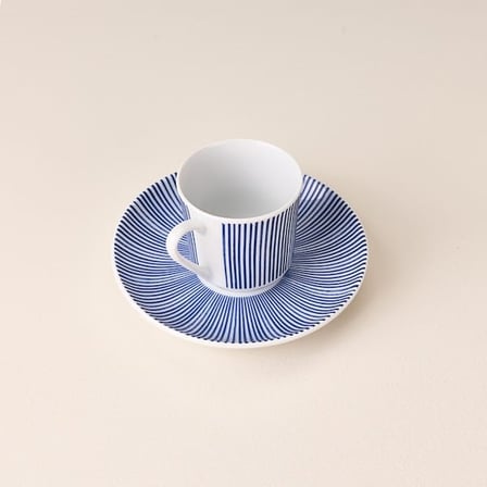 Bambum Moderna Line 4 Parça 2 Kişilik Porselen Fincan Takımı - Renkli - 90 ml