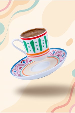 Moderna 6 Kişilik Fincan Takımı Verde