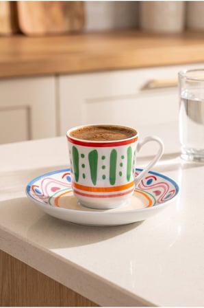 Moderna 6 Kişilik Fincan Takımı Verde