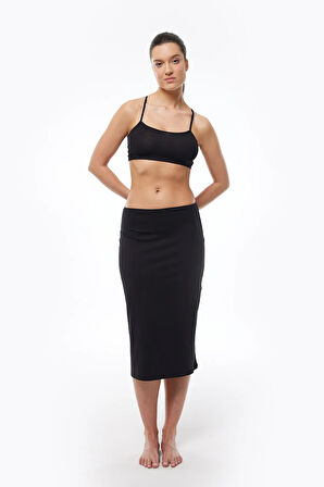 Kadın 3 lü Ten Rengi Tam Boy Uzun Etek Astarı Modal Jüpon 3M1061