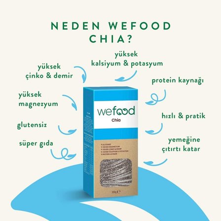 Wefood Siyah Chia 300 gr