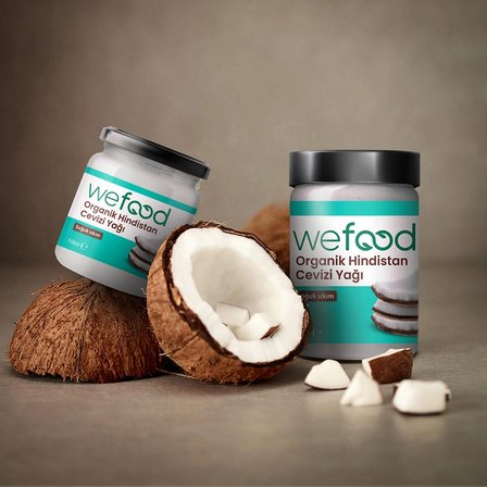 Wefood Organik Hindistan Cevizi Yağı 150 ml (Soğuk Sıkım)
