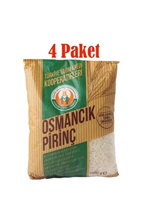 Tarım Kredi Osmancık Pirinç 1000 Gr X 4 Paket = 4 Kg