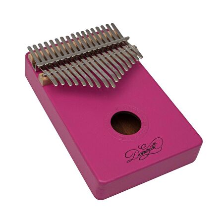 Kalimba Full Set - Hediye Paketi- Stant-Parmak Koruyucu  Pembe