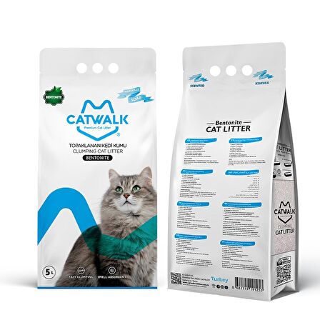 Catwalk Marsilya Sabunlu Topaklanan Kedi Kumu  5 Lt