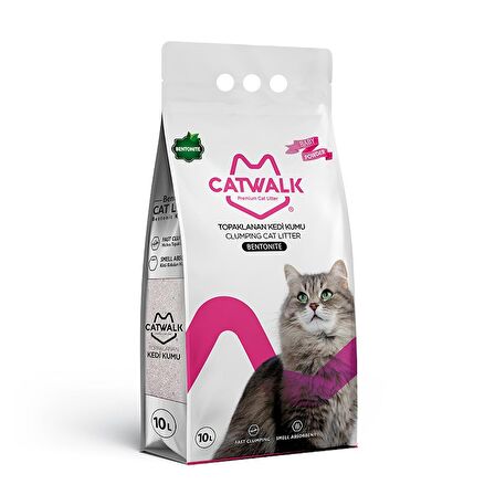 Catwalk Bebek Pudralı Topaklanan Kedi Kumu 10 Lt